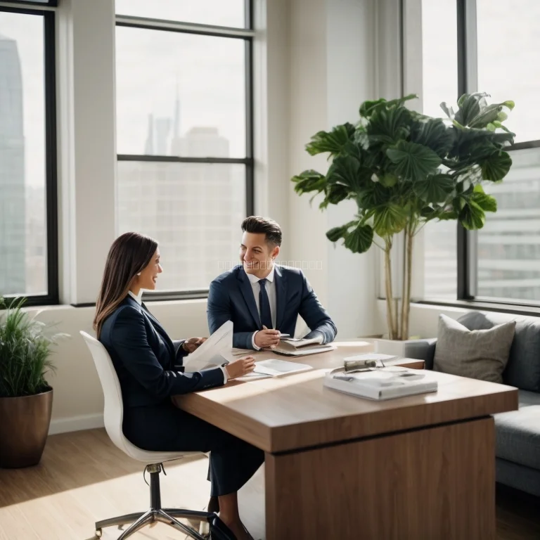 Legal documents with a magnifying glass and pen